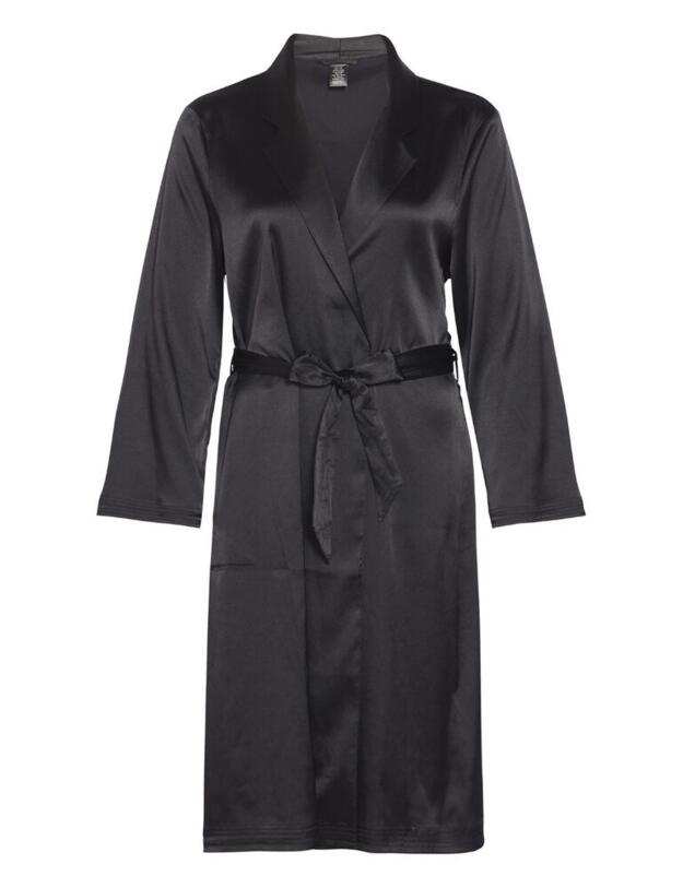 000QS6385E Calvin Klein CK Black Robe Dressing Gown - QS6385E Black