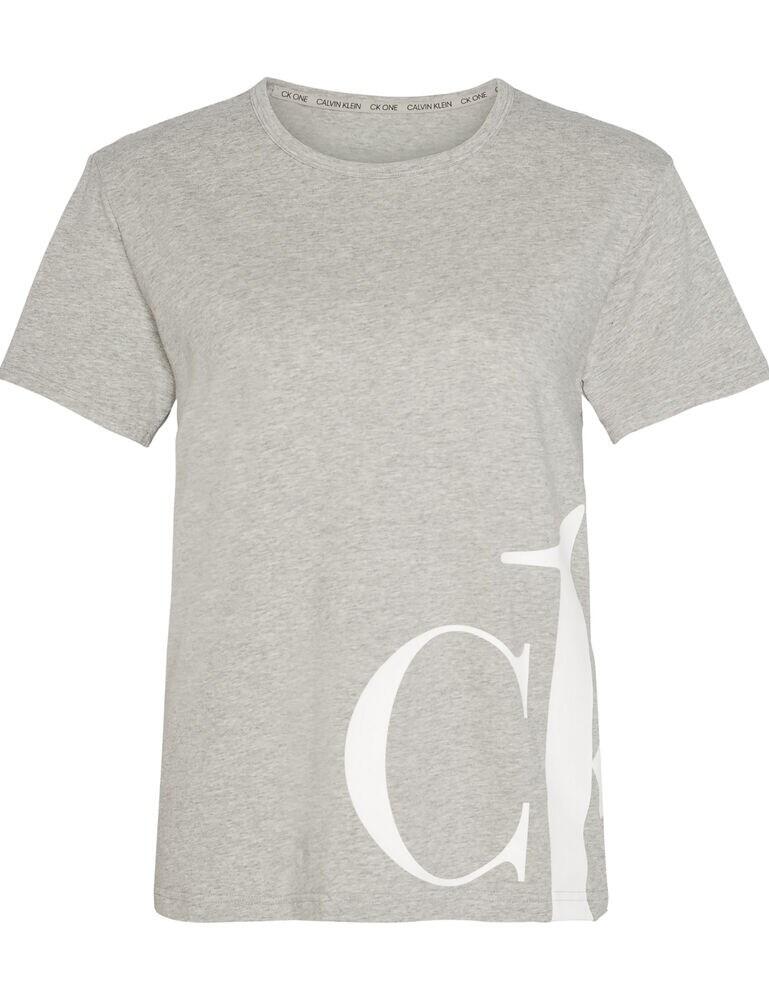 000QS6487E Calvin Klein CK One Crew Neck T-shirt Top - QS6487E Grey Heather