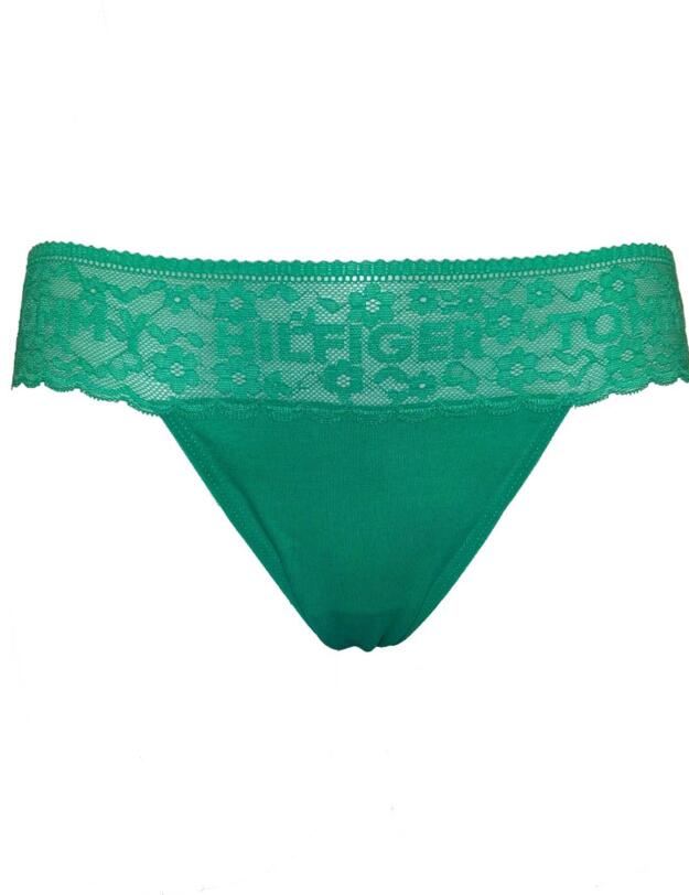 UW0UW02036 Tommy Hilfiger 3 Pack Thong - UW0UW02036 Emerald/Magenta/White