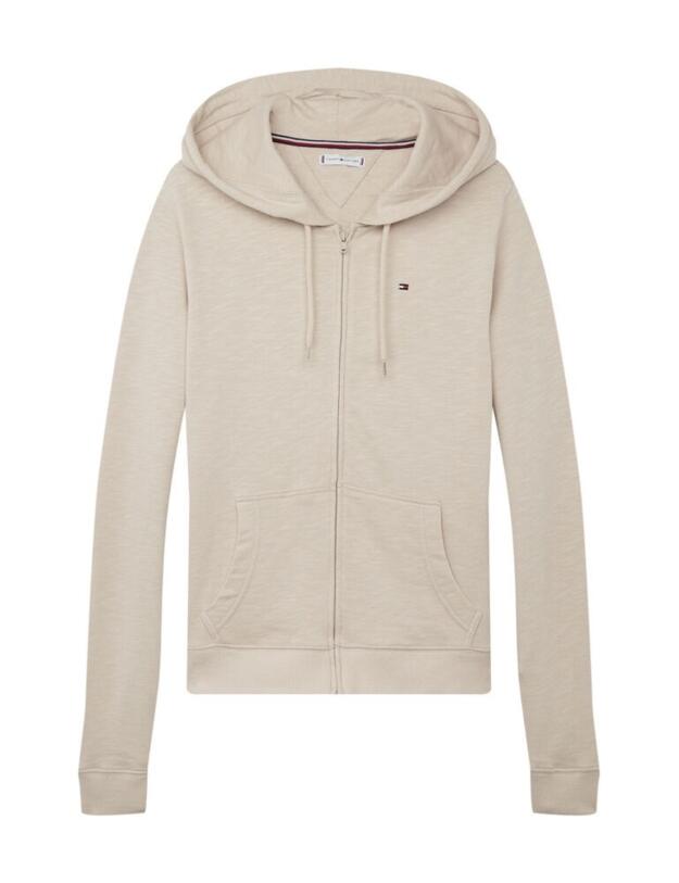UW0UW02032 Tommy Hilfiger Tommy Original HWK FZ Hoodie LS  - UW0UW02032 Oatmeal Heather