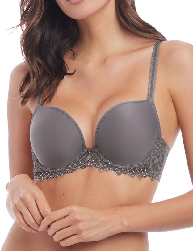 136004 Wacoal Lace Essentiel Contour Bra - 136004 Soft Grey 