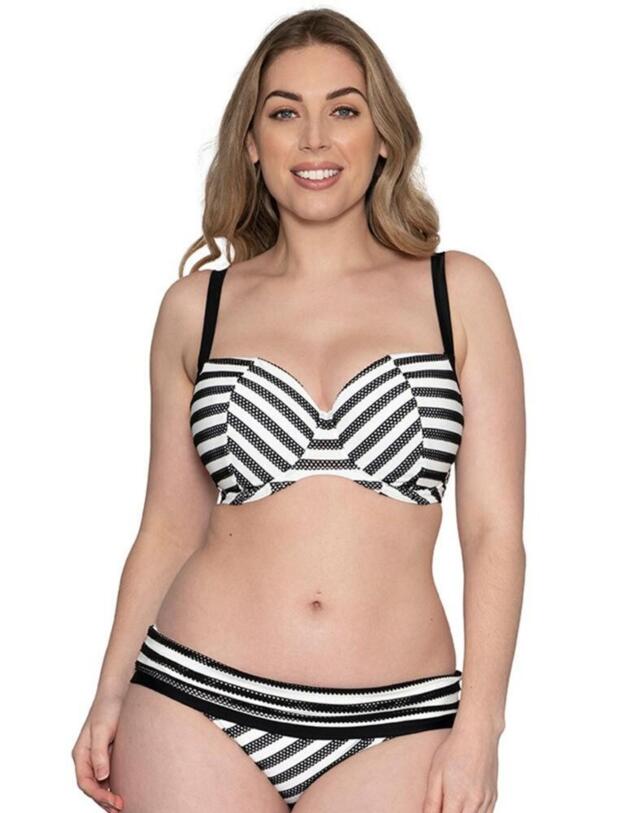 CS012300 Curvy Kate Sunseeker Balcony Bikini Top - CS012300 Monochrome