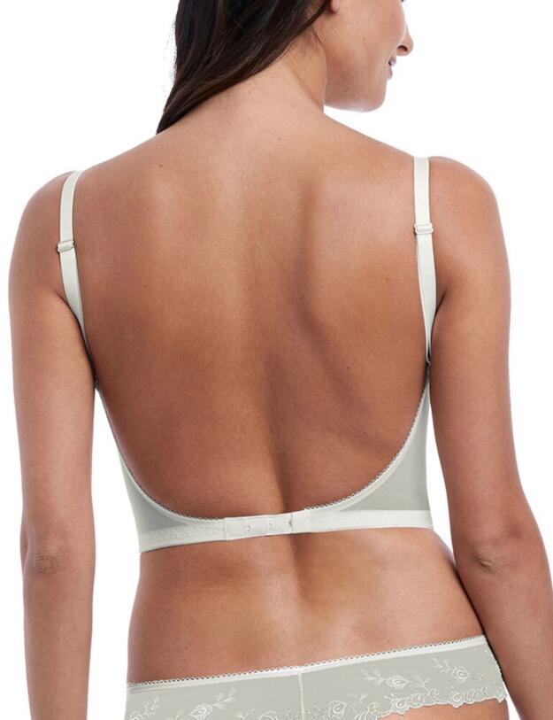 133008 Wacoal Opulence Longline Bra - 133008 White Jasmine