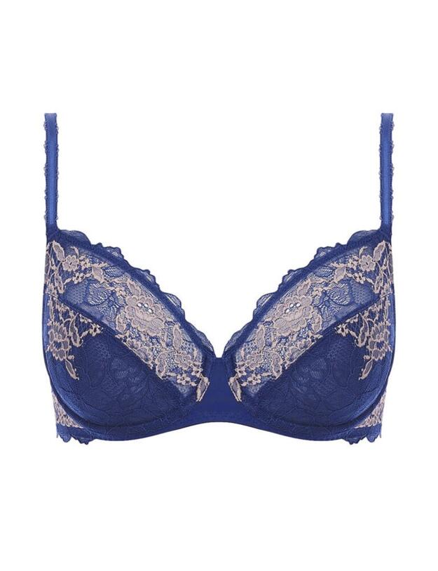 135002 Wacoal Lace Perfection Plunge Bra - 135002 Sapphire