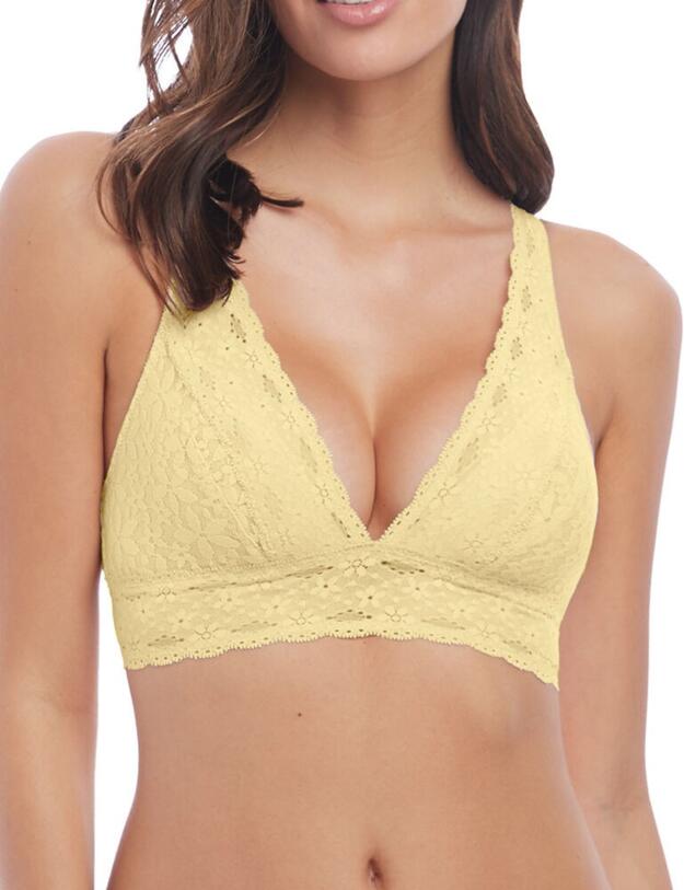811205 Wacoal Halo Lace Wire Free Soft Cup Bra - 811205 Lemon