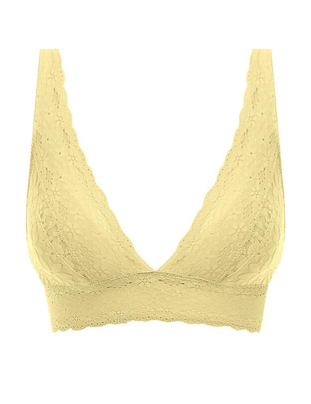 811205 Wacoal Halo Lace Wire Free Soft Cup Bra - 811205 Lemon
