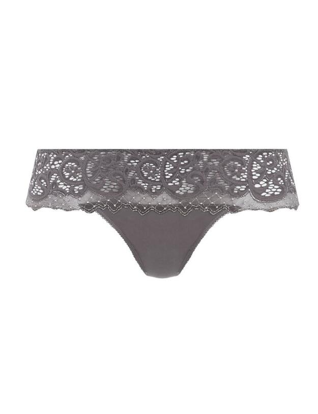 136007 Wacoal Lace Essentiel Tanga Brief - 136007 Soft Grey