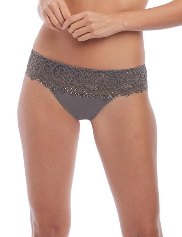 136007 Wacoal Lace Essentiel Tanga Brief - 136007 Soft Grey