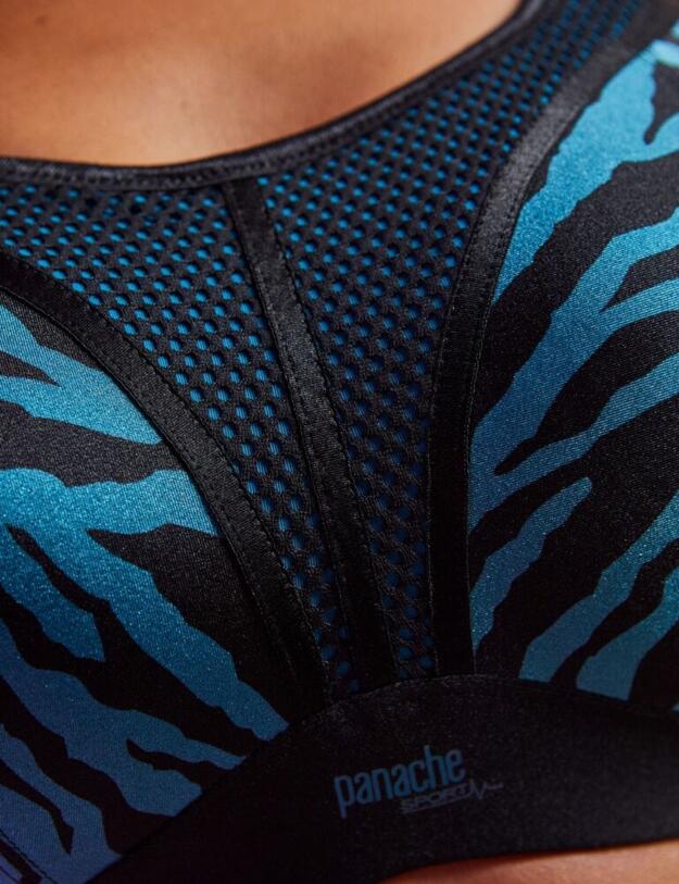 7341A Panache Sports Non Wired Sports Bra - 7341A Zebra Print