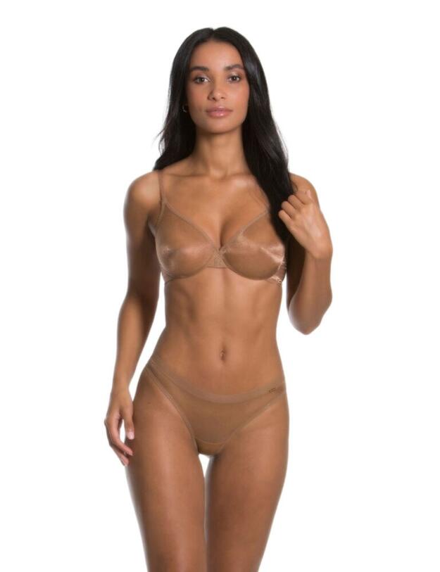 Gossard Glossies Thong Bronze