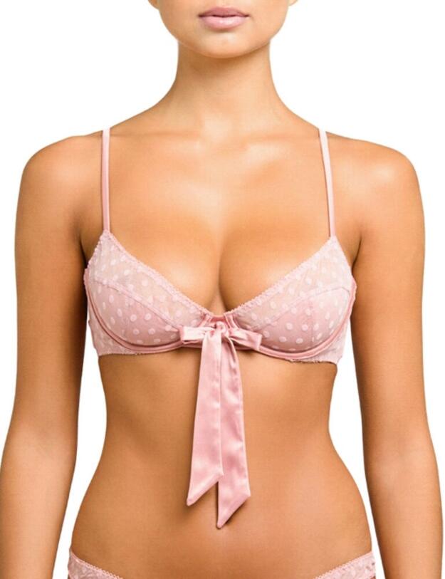 Coco de Mer Muse Roxanne Plunge Bra Pink