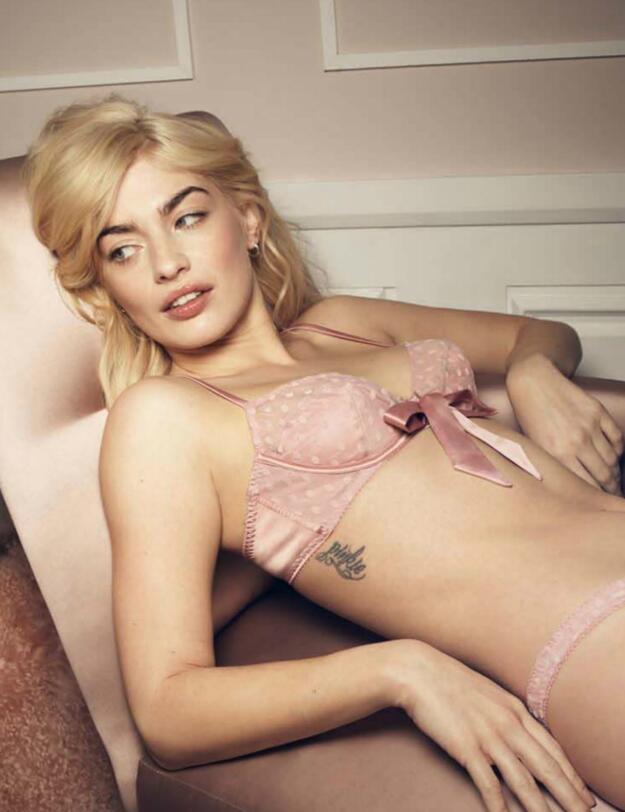 Coco de Mer Muse Roxanne Plunge Bra Pink