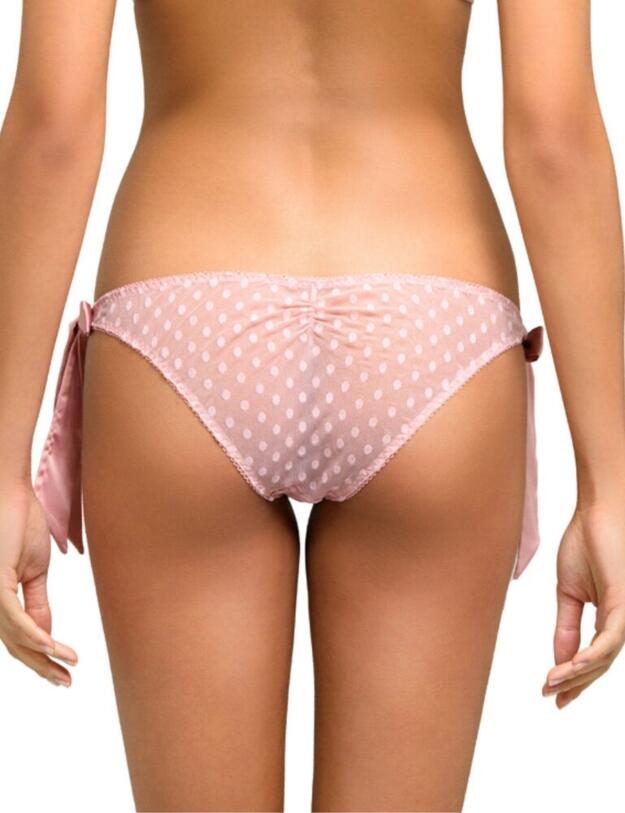 Coco de Mer Muse Roxanne Tie Side Knicker Pink