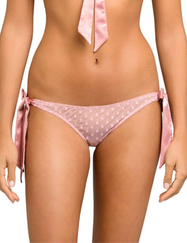 Coco de Mer Muse Roxanne Tie Side Knicker Pink