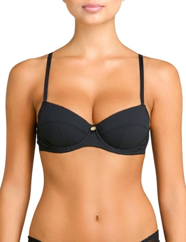 Coco de Mer Muse Penelope Balcony Bra Black