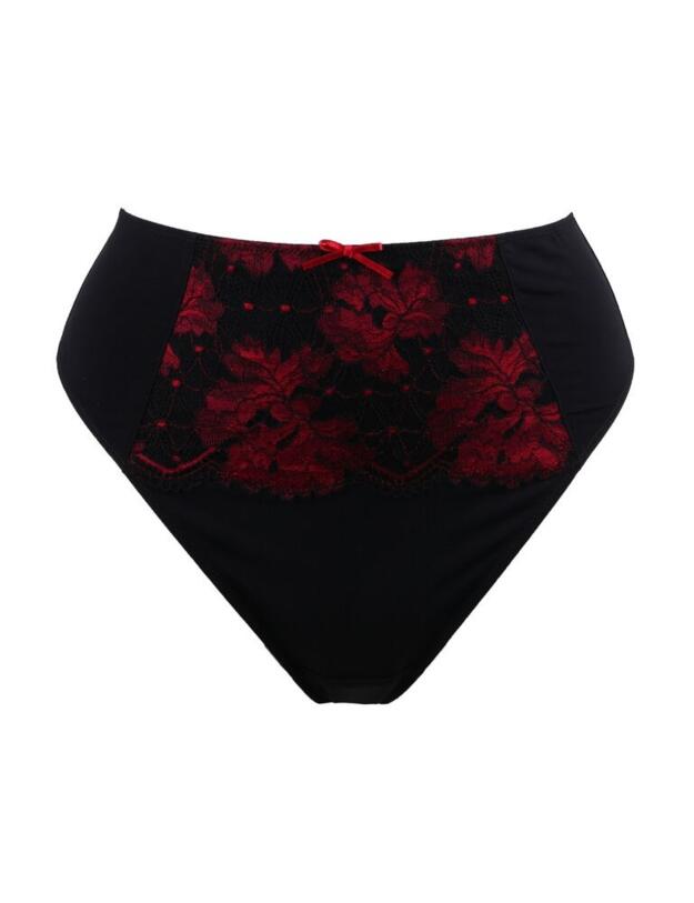 18706 Pour Moi Decadence High Waist Brief - 18706 Red/Black