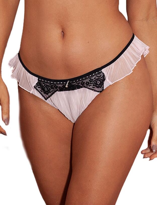 16203 Contradiction by Pour Moi Voila Brief - 16203 Pink/Black