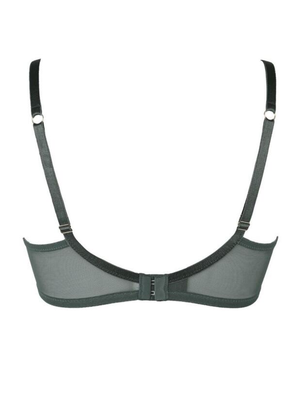 18800 Pour Moi Satin Luxe Padded Plunge Bra - 18800 Forest