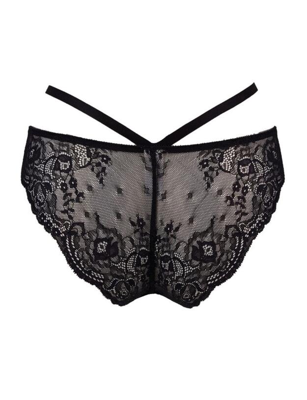 16104 Pour Moi Sensation Strappy Brief - 16104 Black/Cobalt