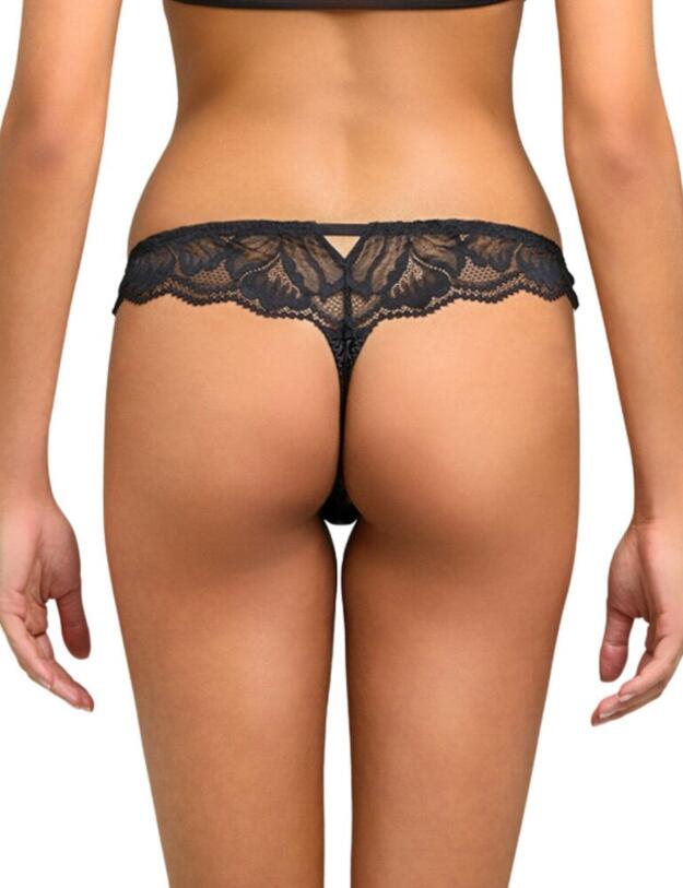 SNA-014-01 Coco de Mer Muse Serena Open Thong - SNA-014-01 Black