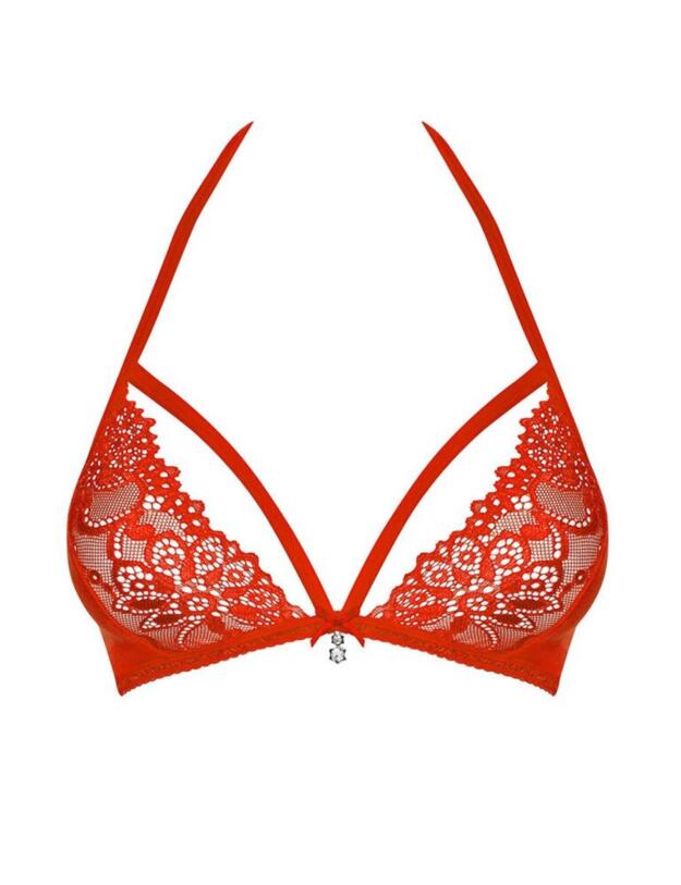 838-BRA-3 Obsessive Lace Bra - 838-BRA-3 Red