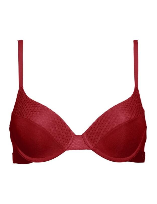 000QF5464E Calvin Klein Lightly Lined Demi Bra - QF5464E Raspberry Jam