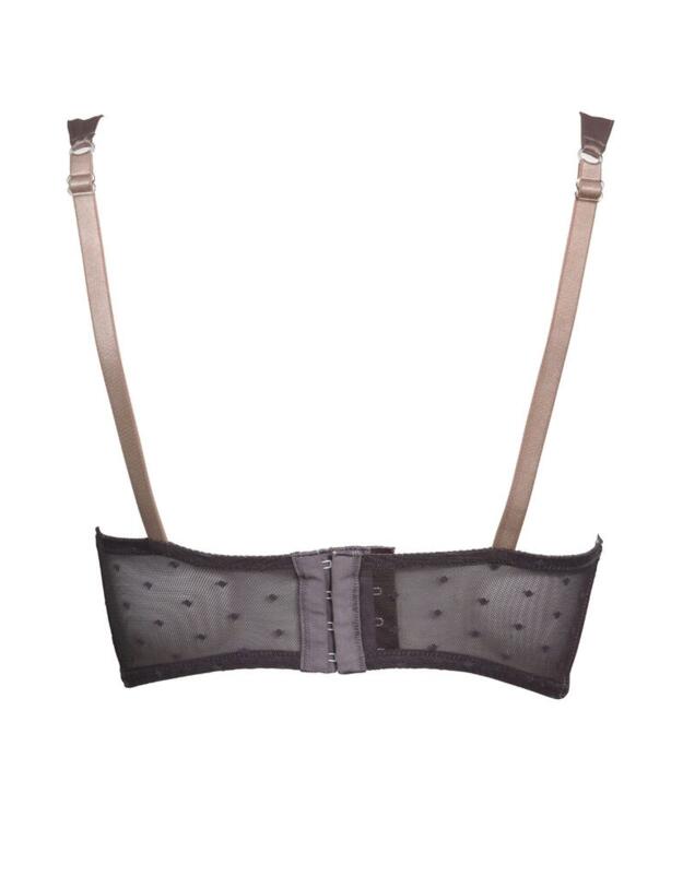 TL047 Tallulah Love Vintage Doll Padded Bra - TL047 Brown/Grey Mauve