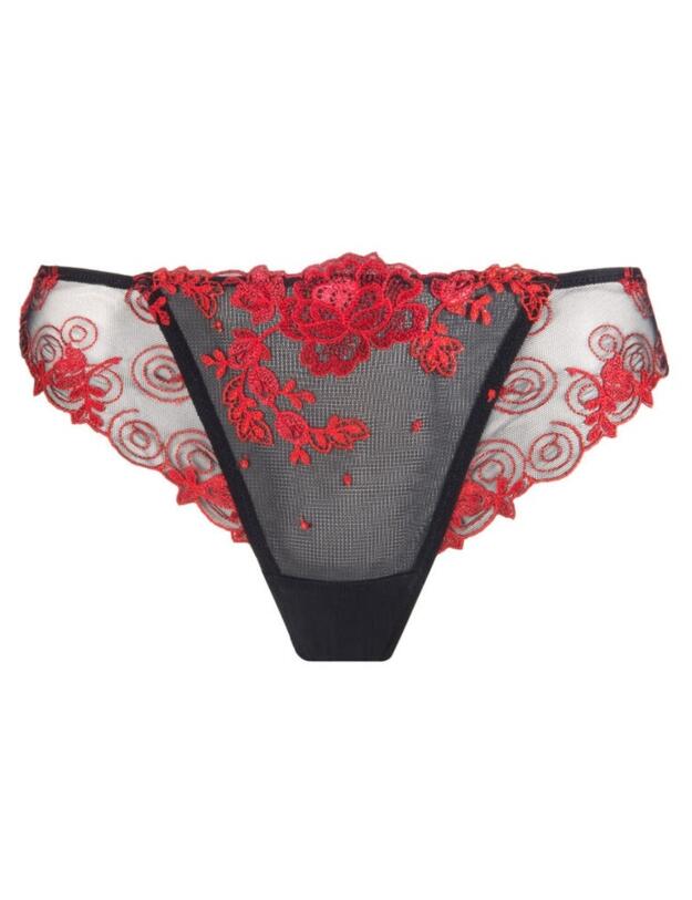 ACG0005 Lise Charmel Baisers de Fleurs Thong - ACG0005 Nuit Amarante