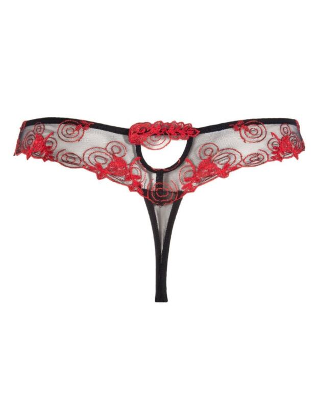 ACG0005 Lise Charmel Baisers de Fleurs Thong - ACG0005 Nuit Amarante