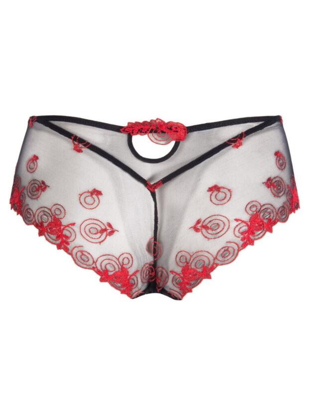 ACG0405 Lise Charmel Baisers De Fleurs Boy Short - ACG0405 Nuit Amarante