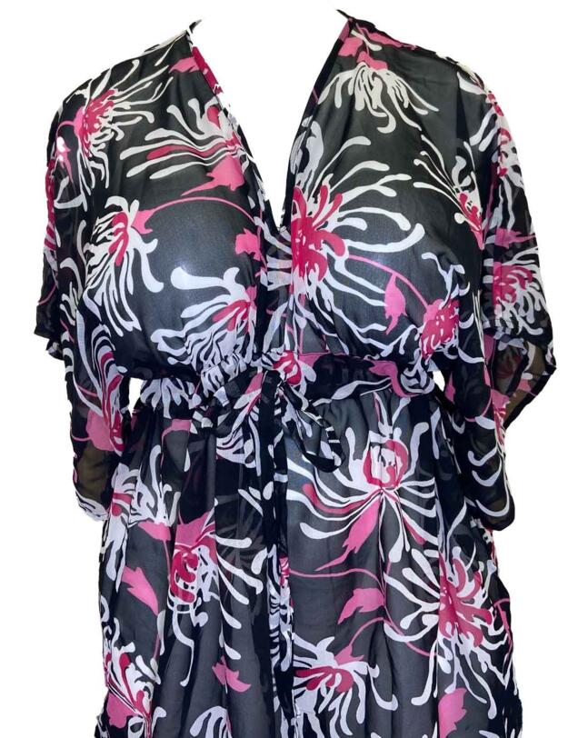 7006 Elomi Fiora Beach Dress - 7006 Black