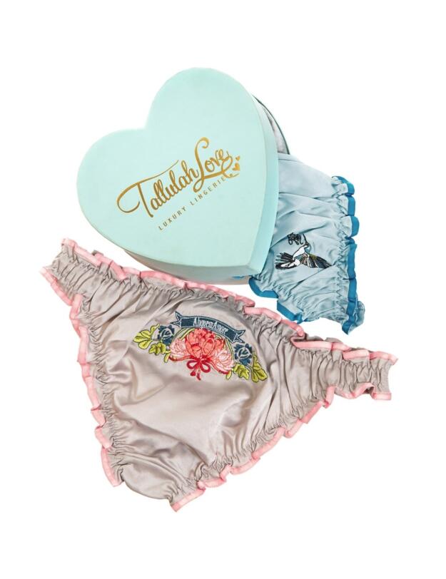 GS002 Tallulah Love Hummingbird Duo Brief Gift Set - GS002 Duck Egg/Pale Grey