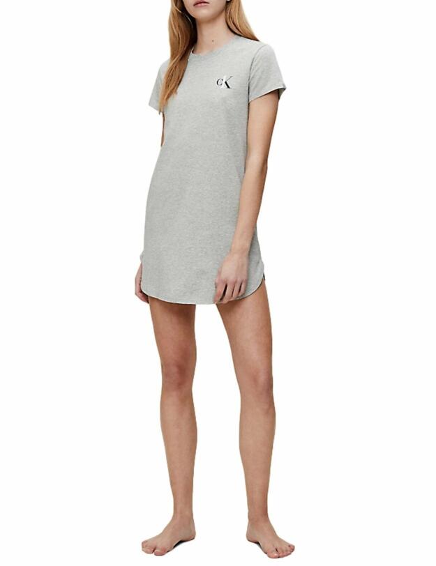 000QS6494E Calvin Klein CK One Lounge Jersey Nightshirt - QS6494E Grey Heather