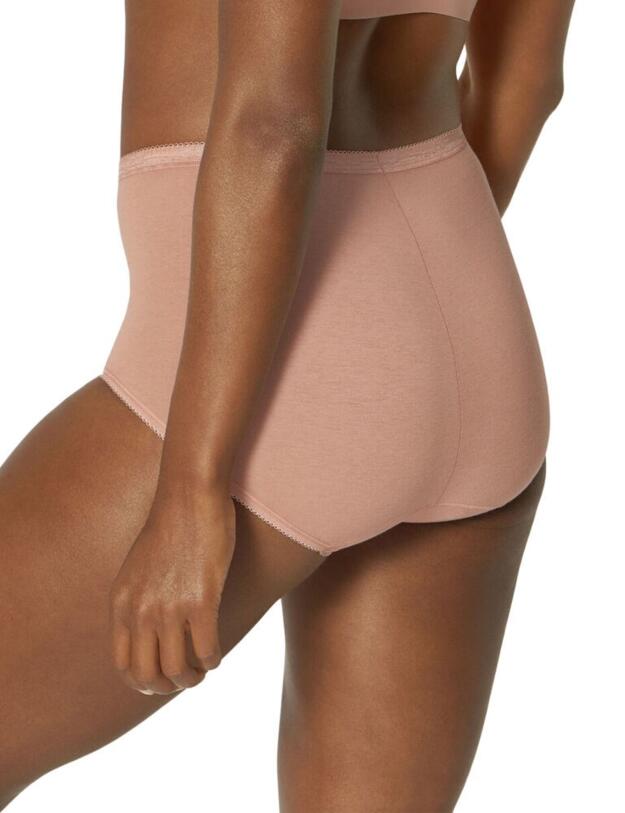 10103326 Sloggi Basic+ 4 Pack Maxi Brief - 10103326 Brown Combination