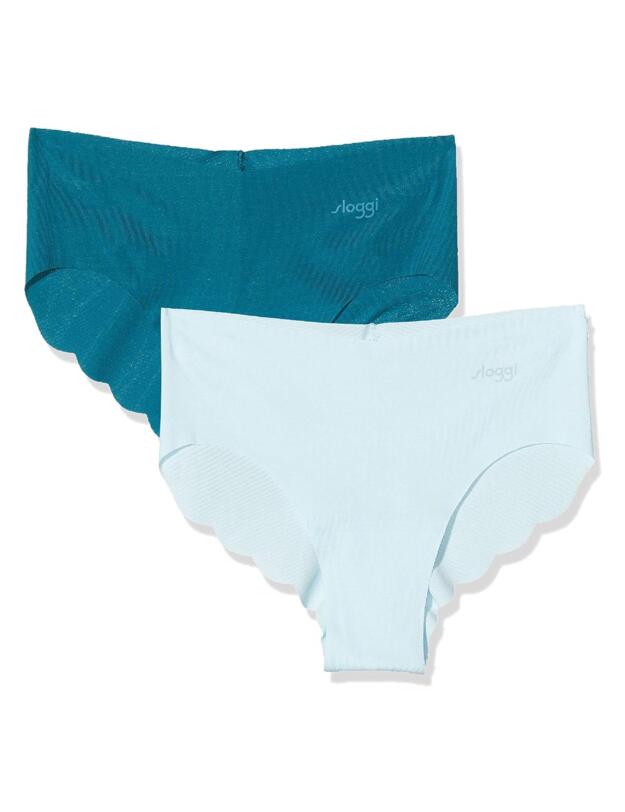 10185314 Sloggi Zero Feel Modal 2 Pack Hipster Brief - 10185314 Blue/Dark Combination