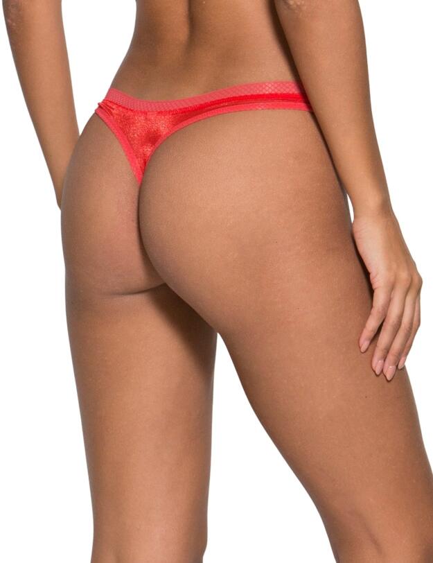 6276 Gossard Glossies Thong - 6276 Chilli Red
