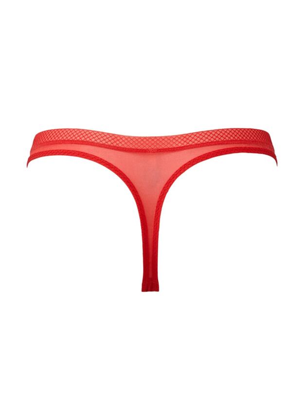 6276 Gossard Glossies Thong - 6276 Chilli Red
