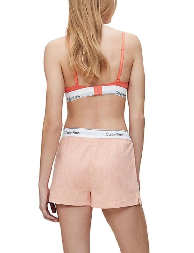 000QS6080E Calvin Klein Wovens Cotton Sleep Shorts - QS6080E Grapefruit Heather