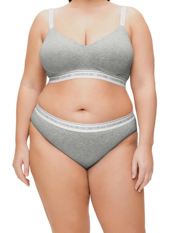 000QF6019E Calvin Klein CK One Cotton Bikini Style Brief - QF6019E Grey Heather