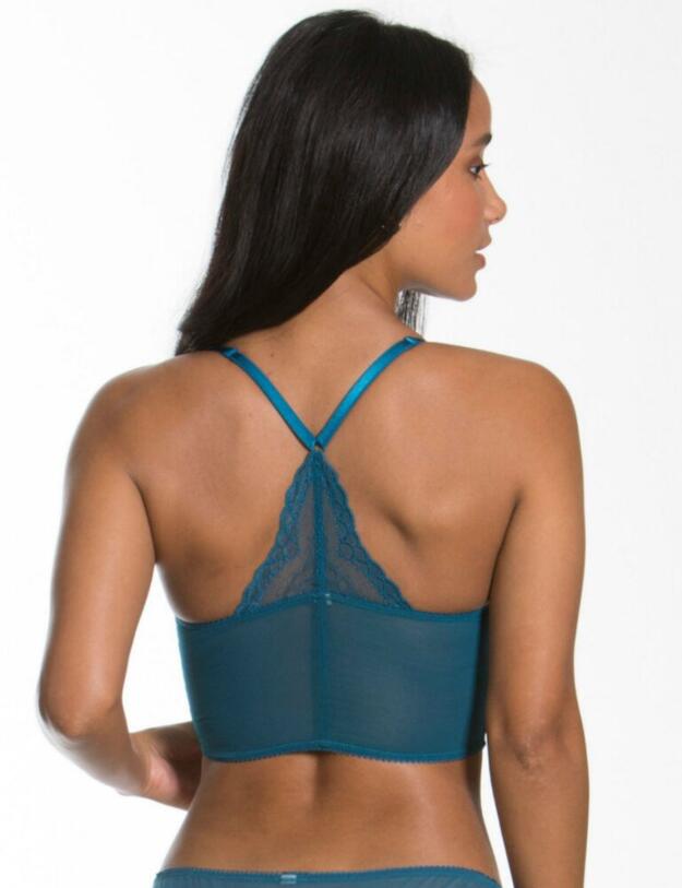 7718 Gossard Superboost Lace Deep Plunge Bralette Bra - 7718 Ink Blue