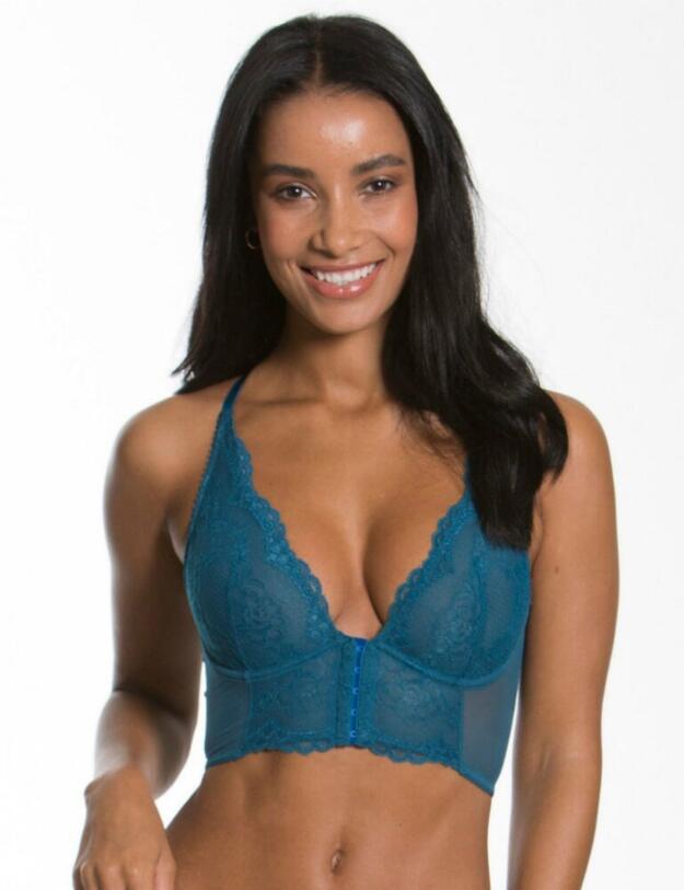 7718 Gossard Superboost Lace Deep Plunge Bralette Bra - 7718 Ink Blue