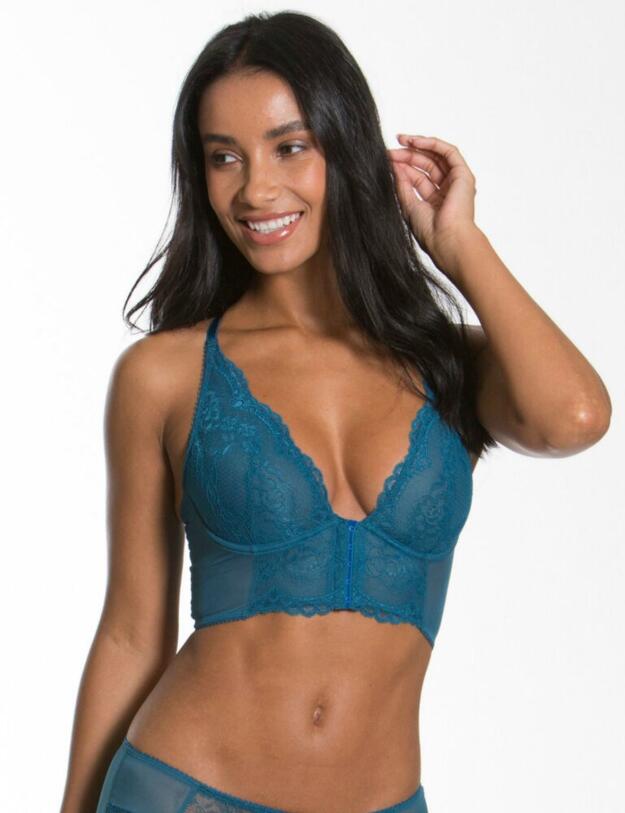 7718 Gossard Superboost Lace Deep Plunge Bralette Bra - 7718 Ink Blue
