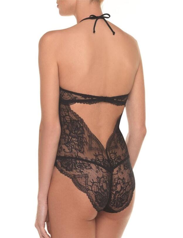 ALG5205 Lise Charmel Baisers De Fleurs Bodysuit - ALG5205 Nuit Amarante