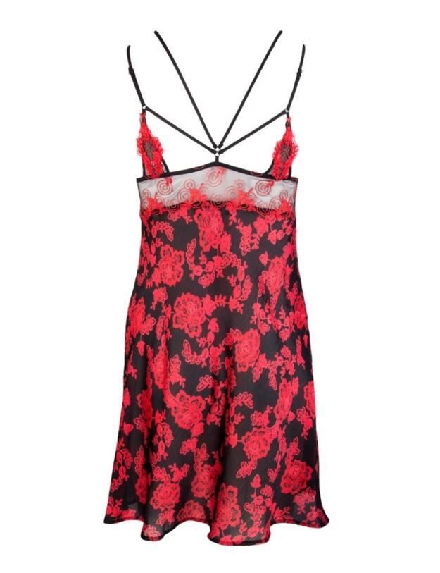 ALG1205 Lise Charmel Baisers De Fleurs Sexy Nightdress - ALG1205 Nuit Amarante
