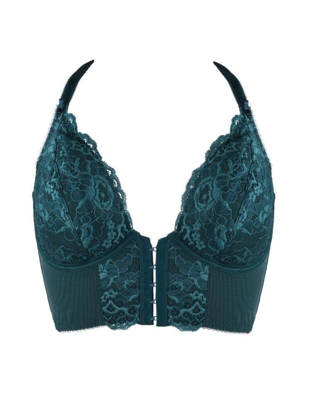 11501 Pour Moi Opulence Front Fastening Bralette Bra - 11501 Forest