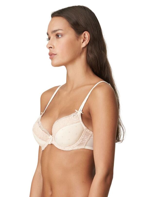 Marie Jo Axelle Padded Push Up Bra Pearled Ivory