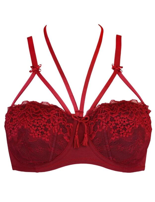 54002 Pour Moi Hush Underwired Balcony Bra - 54002 Ruby