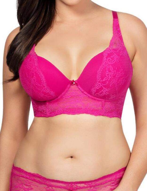 P5351 Parfait Sandrine Longline Plunge Bra - P5351 Wild Pink