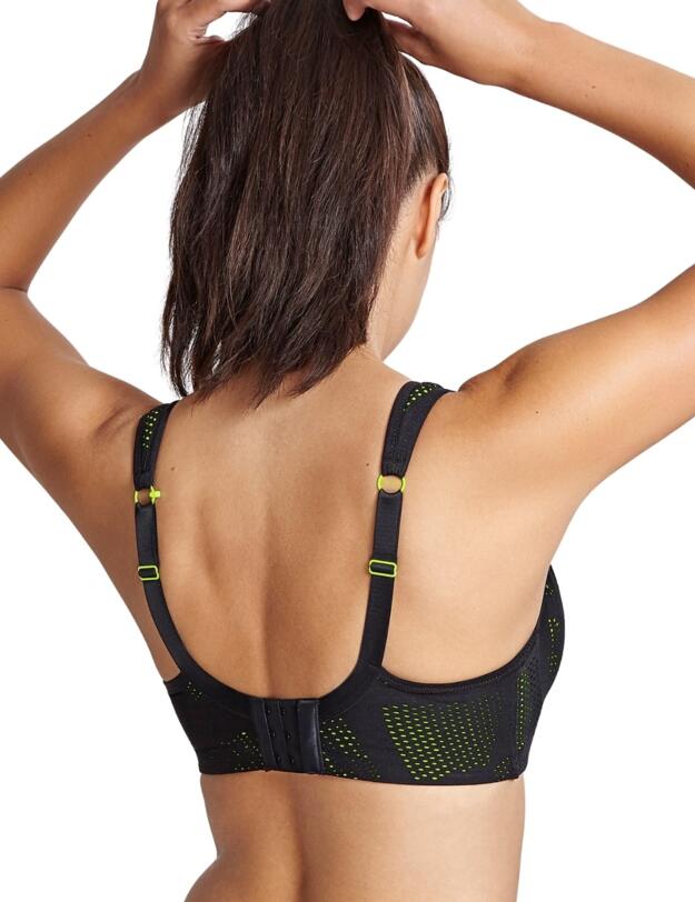 5021C Panache Ultimate Sports Wired Sports Bra - 5021C Black/Lime