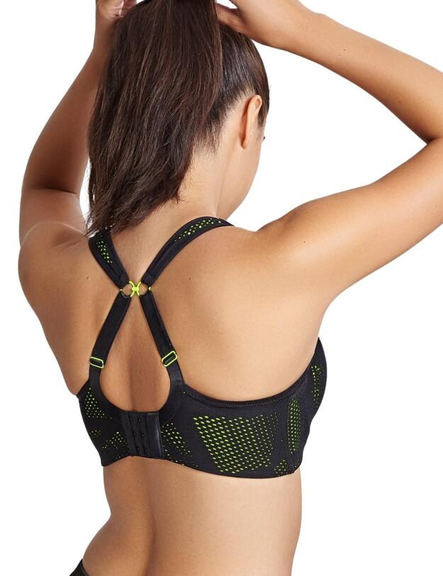 5021C Panache Ultimate Sports Wired Sports Bra - 5021C Black/Lime
